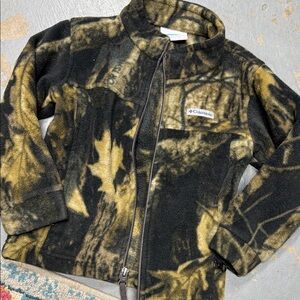 Columbia Kids' Black and Tan Camo Fleece Jacket